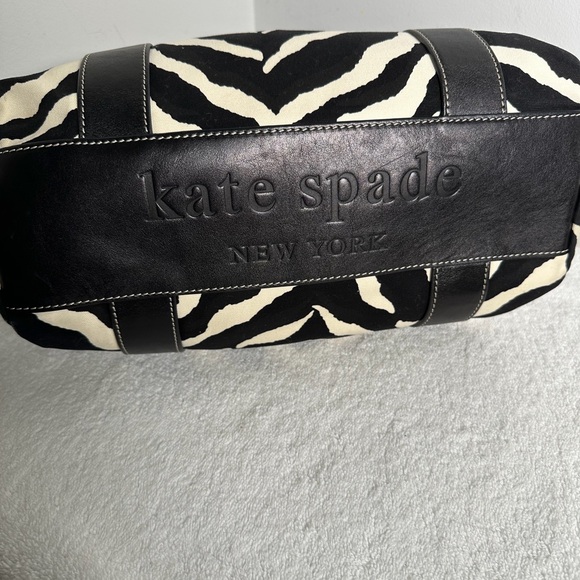 kate spade Black and White Zebra Print Tote - Picture 4 of 9